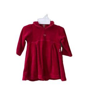 BombiBitt Baby 6-9 M * Red Velvet Long-Sleeve Dress EUC